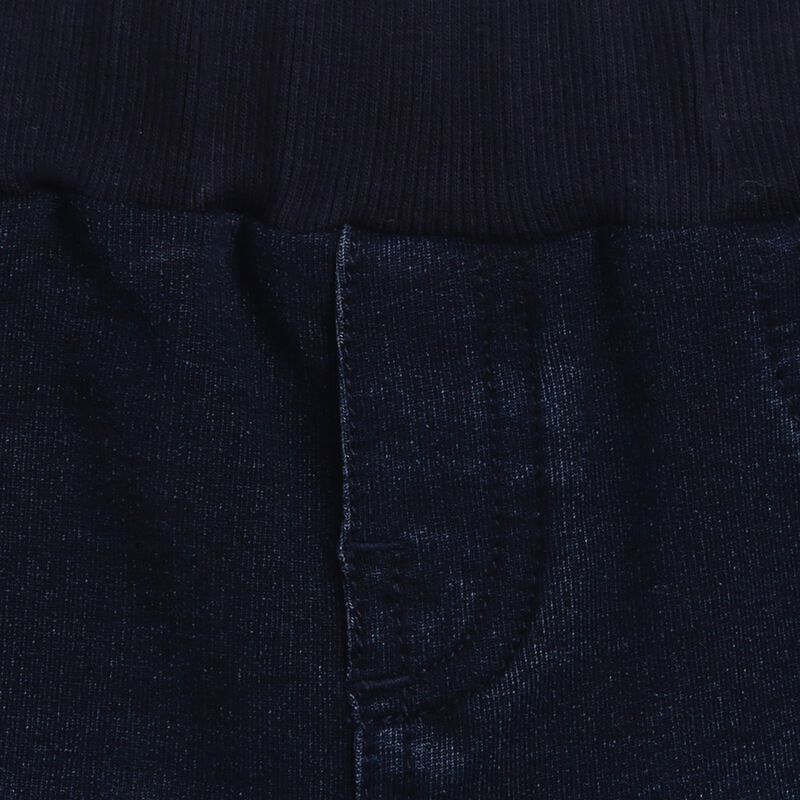 Boys Dark Blue Stretch Denim Long Trouser image number null